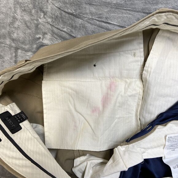 J Crew Flex Slim Chino Pants Men's Size 34x34 Tan Brown - Picture 9 of 11